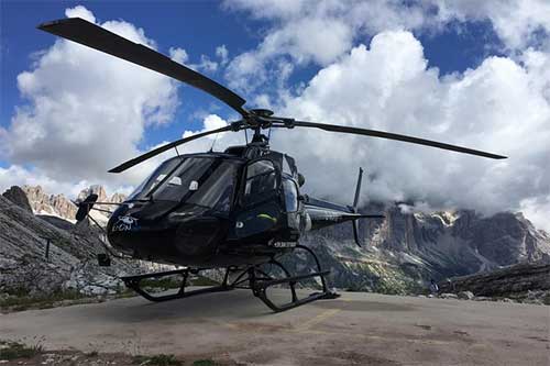helicoptere dolomites