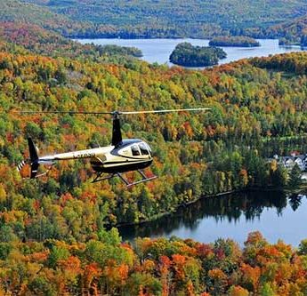 hélicoptère mont tremblant