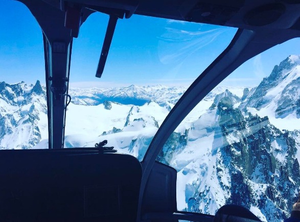 Faire le tour du Mont Blanc en hélicoptère