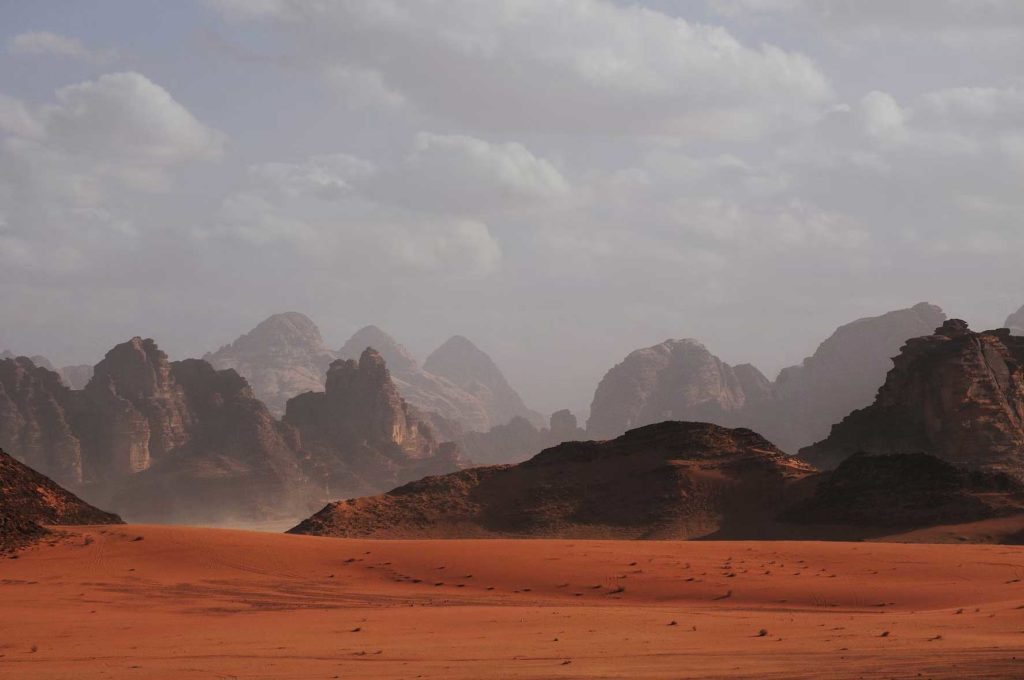 helicoptère wadi rum