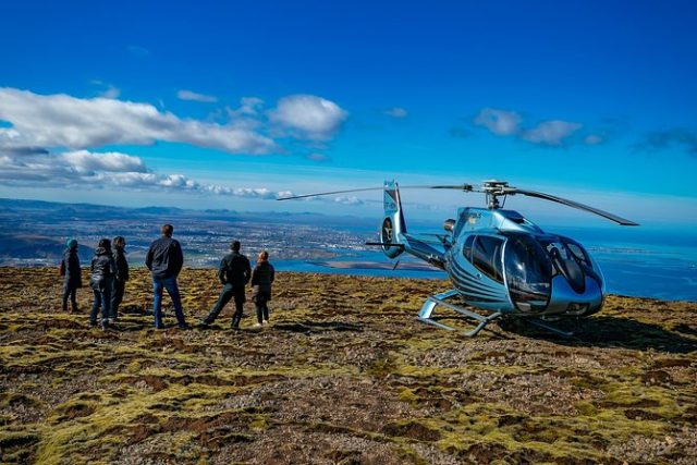 hélicoptère Islande