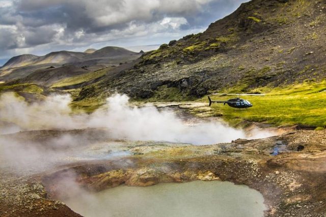 hélicoptère Islande