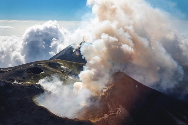 hélicoptère Etna Sicile