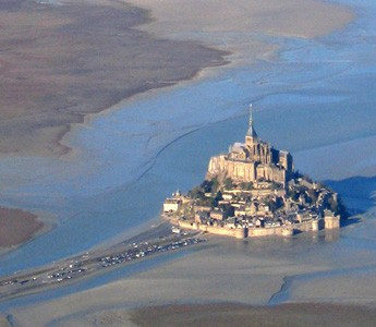 hélicoptère Mont St Michel