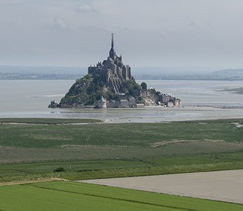 hélicoptère Mont St Michel