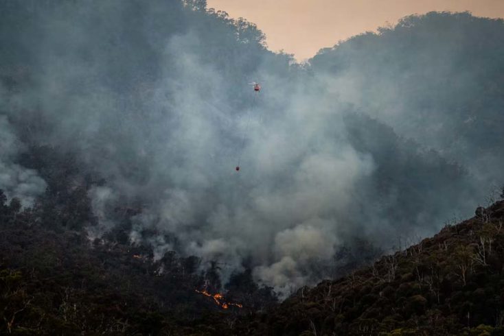 hélicoptère incendie