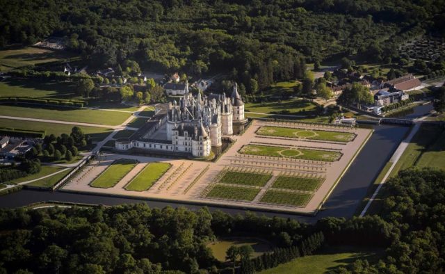 hélicoptère chateau de la Loire