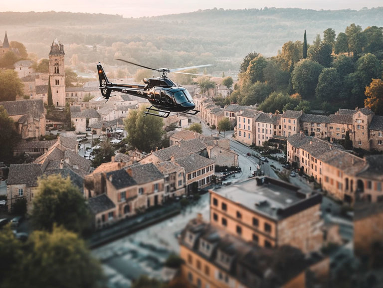 Le survol en hélicoptère de Sarlat et du Périgord Noir