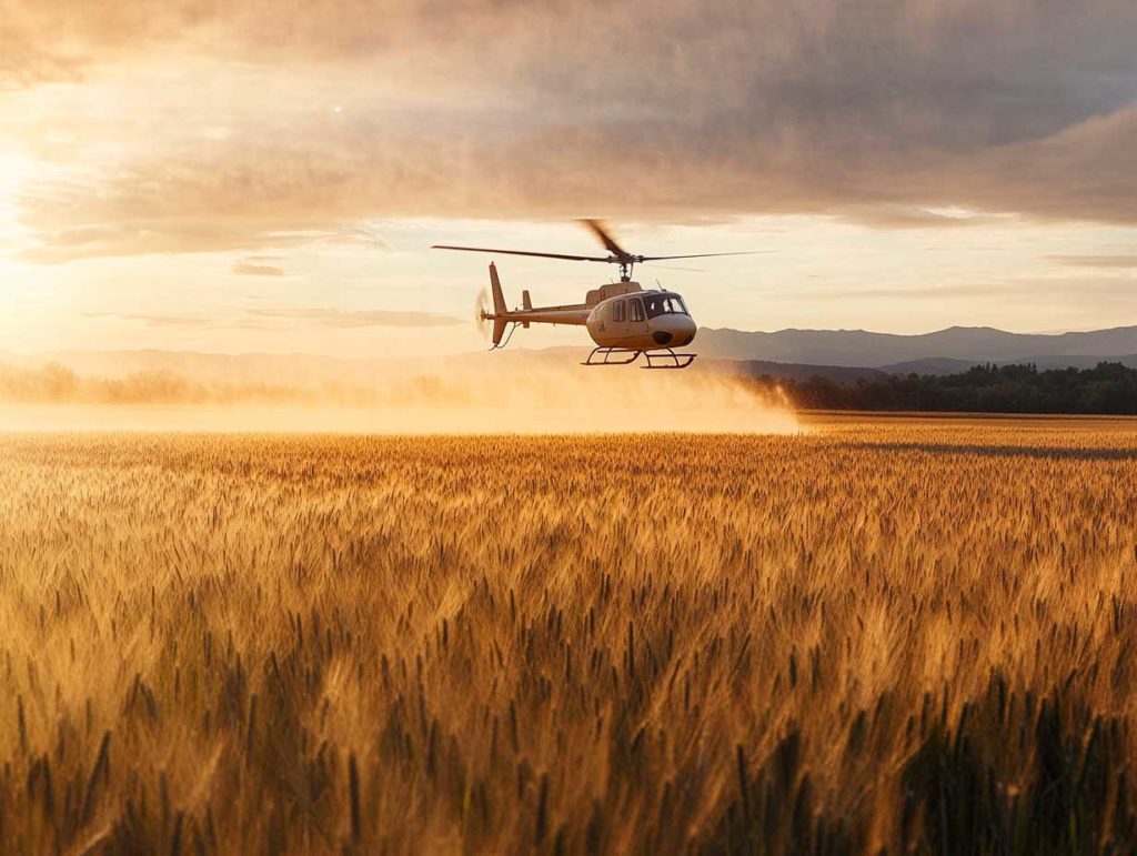 L’usage des hélicoptères dans l’agriculture moderne