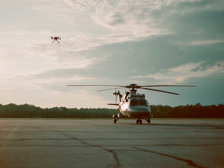 Collision entre un drone et un hélicoptère de secours