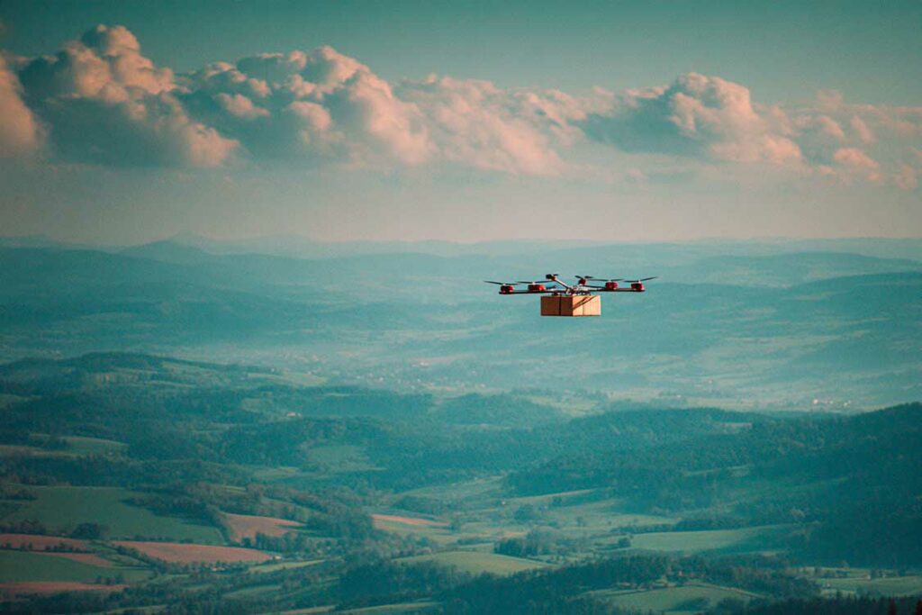 drone transport lourd
