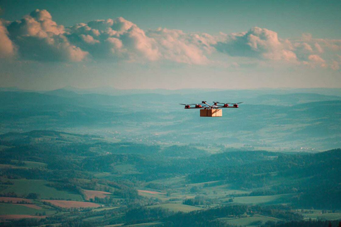 drone transport lourd