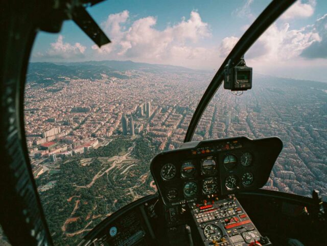 hélicoptère barcelone catalogne