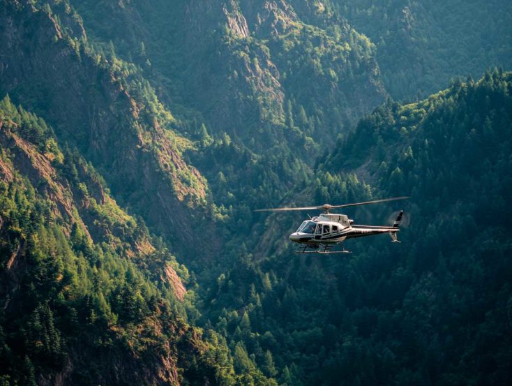helicoptere montagne