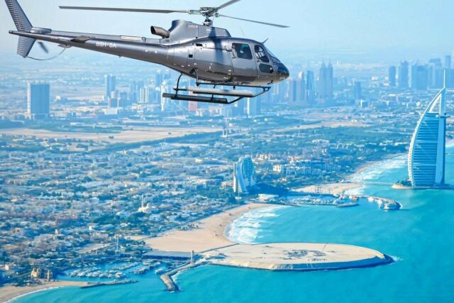 vol en hélicoptère à Dubai