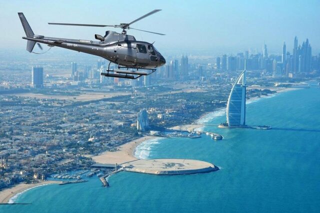vol en hélicoptère à Dubai