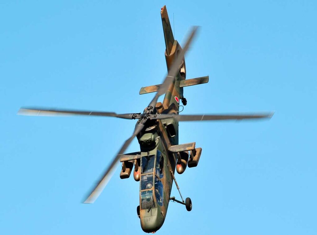 Les missions du Kawasaki OH-1 Ninja, un hélicoptère espion agile et précis