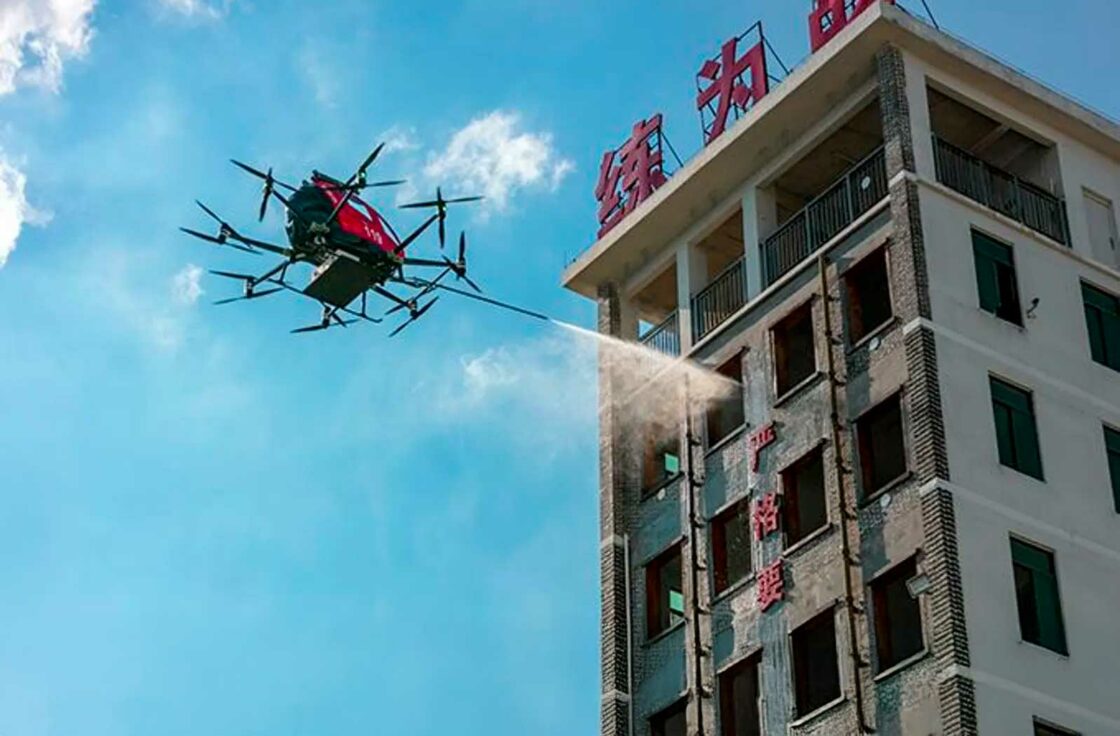 ehang lutte contre les incendies