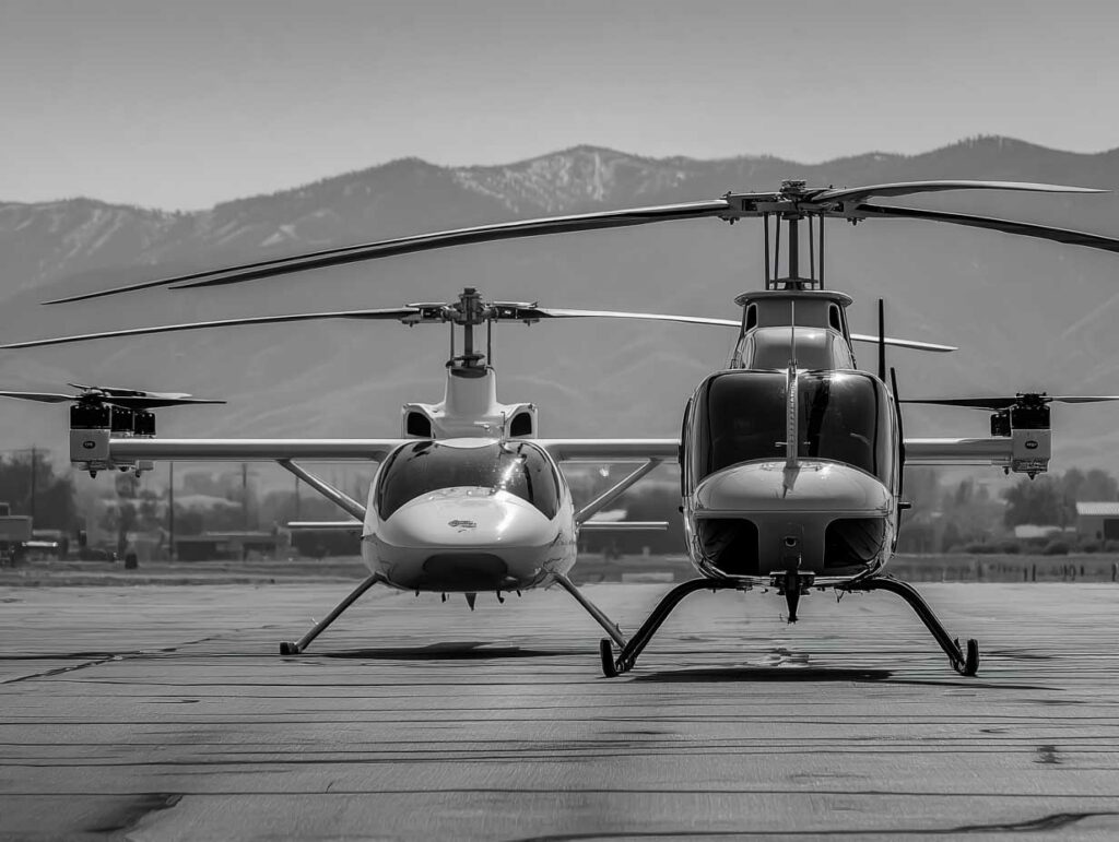 hélicoptère vs eVTOL